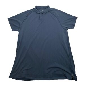 Rhone Polo Shirt Mens XL Blue Performance Stretch Pique Short Sleeve Golf 100040